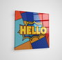Wallity Cuadro Decorativo de Vidrio Templado Multicolor 70 x 70 cm